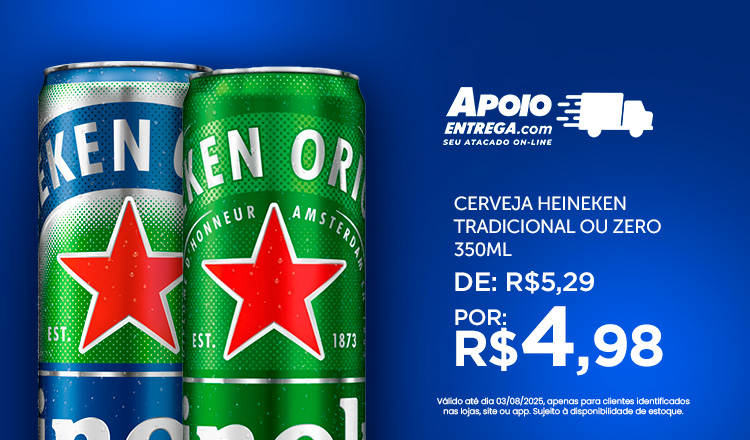 Cerveja Heineken Tradicional ate 03/08